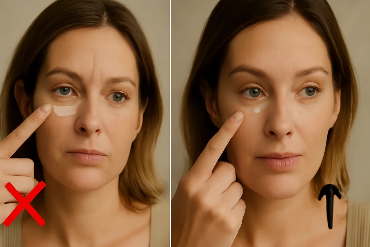Come applicare correttamente il contorno occhi? L’errore che accelera le rughe